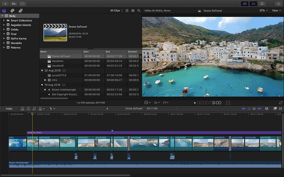 Final Cut Pro X on Mac OS