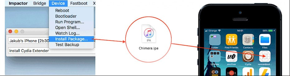 ChimeraTV IPA file and sign it using Cydia Impactor