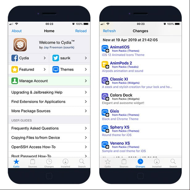 Cydia on iOS 10