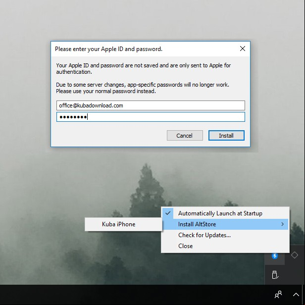 Install AltStore on Windows