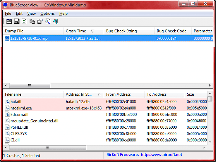 BlueScreenView (64-bit)